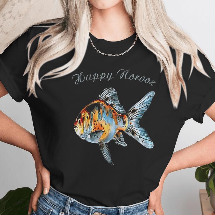 Happy Norooz Shubunkin Goldfish Persian New Year Unisex T-Shirt Gifts for Her