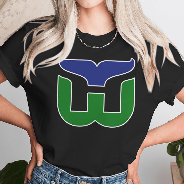 Hartford Whalers Hockey Retro Unisex T-Shirt Gifts for Her