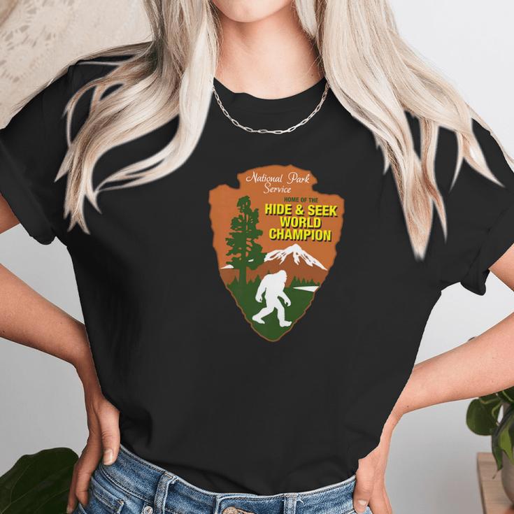 Hide Seek World Champion Bigfoot National Fores Unisex T-Shirt Gifts for Her