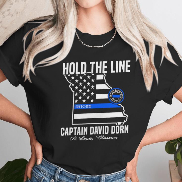 Hold The Line Captain David Dorn Unisex T-Shirt Gifts for Her