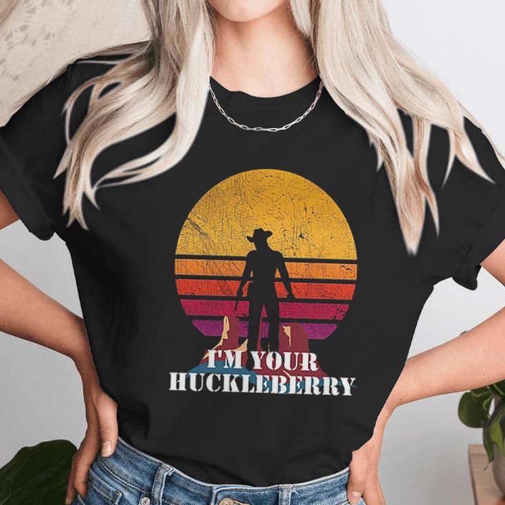 I Am Your Huckleberry Western Quote Vintage Unisex T-Shirt Gifts for Her