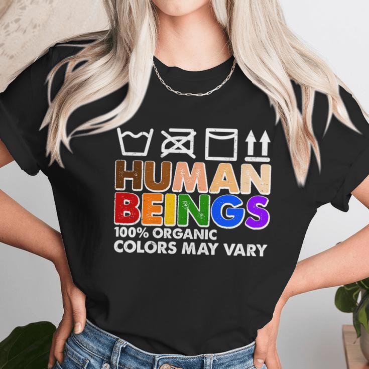 Human Beings 100 Percent Organic Colors May Vary Unisex T-Shirt Gifts for Her