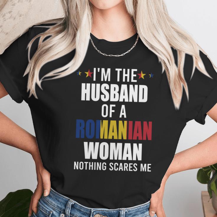 Husband Of Romanian Woman Unisex T-Shirt Gifts for Her