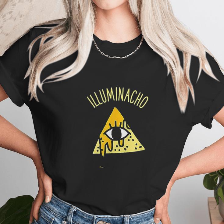 Illuminacho Funny All Seeing Eye Conspiracy Theory Unisex T-Shirt Gifts for Her