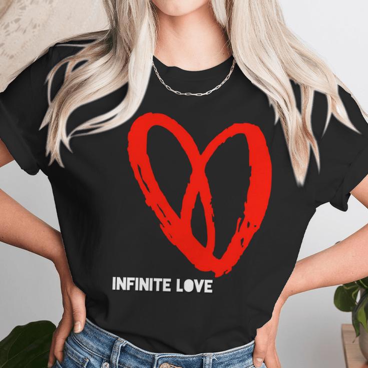 Infinite Love Valentine Heart Science Space Math InfinityUnisex T-Shirt Gifts for Her