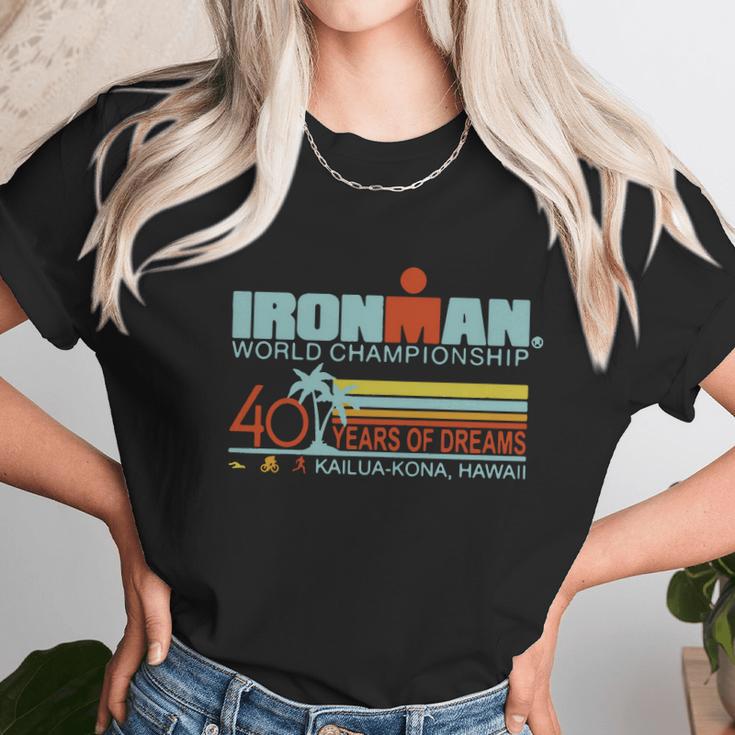 Ironman World Championship 40 Years Of Dreams Kailua-Kona Hawaii Unisex T-Shirt Gifts for Her