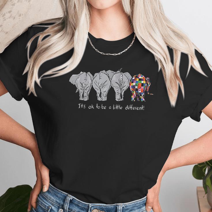 Its Ok To Be A Little Different Elephant Funny Unisex T-Shirt Gifts for Her