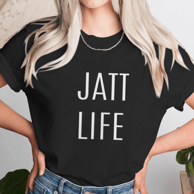 Jatt Life Funny Punjabi Unisex T-Shirt Gifts for Her