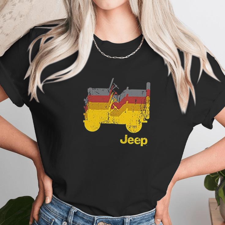 Jeep Willys Repeating Unisex T-Shirt Gifts for Her