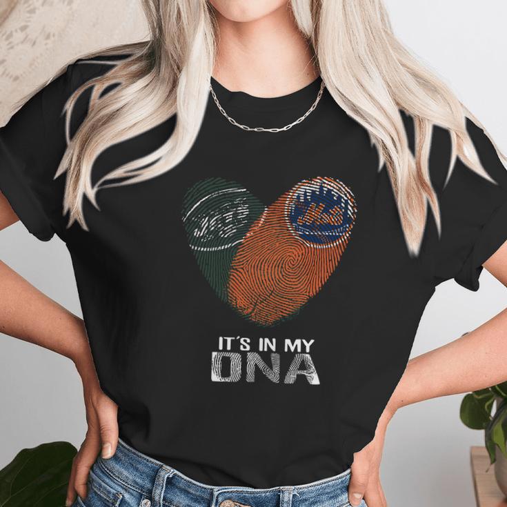 Jets - Mets Its In My Dna T-Shirt Unisex T-Shirt Gifts for Her