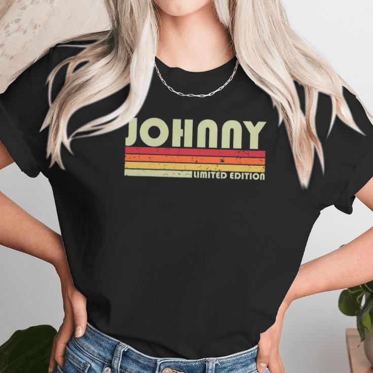 Johnny Name Personalized Retro Vintage 80S 90S Birthday Unisex T-Shirt Gifts for Her