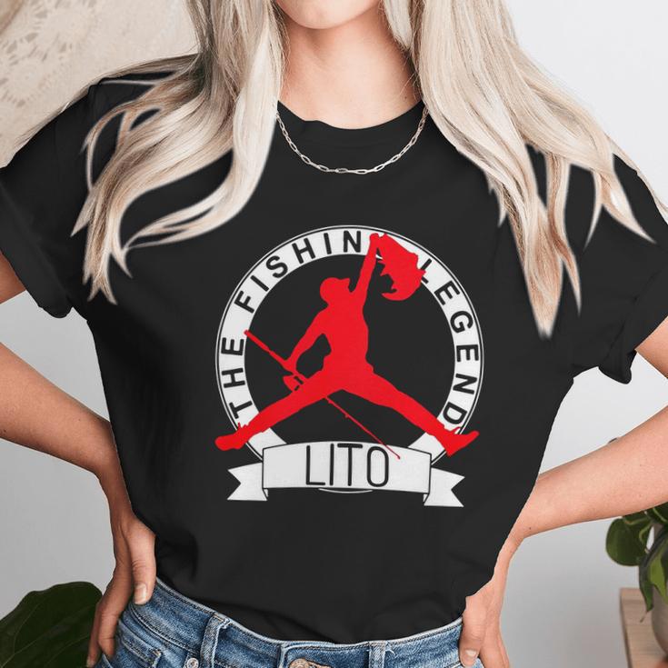 Jumpman The Fishing Legend Your Name Unisex T-Shirt Gifts for Her