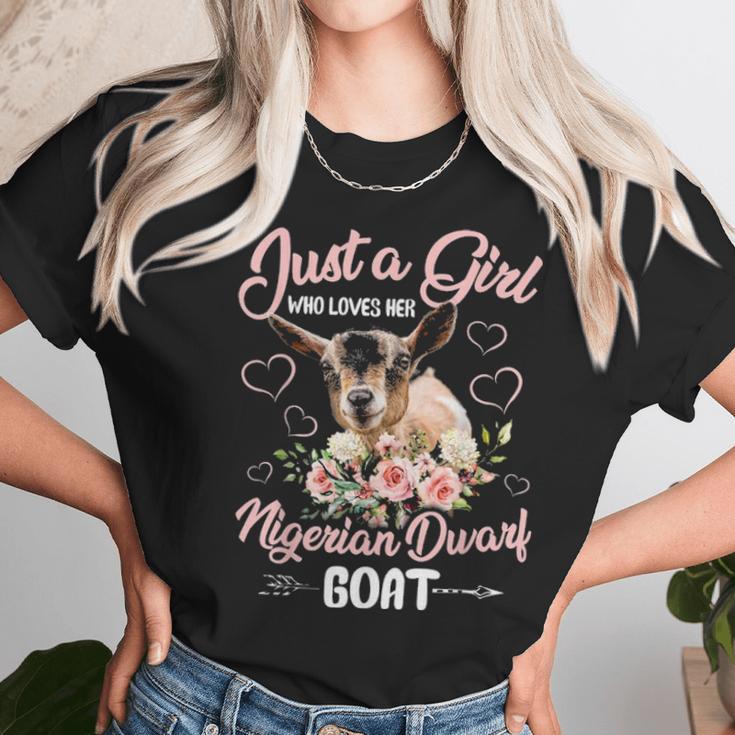 Just A Girl Who Loves Her Nigerian Dwarf GoatSh Unisex T-Shirt Gifts for Her