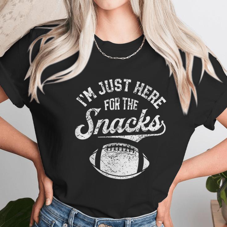 Im Just Here For The Snacks Funny Fantasy Football Unisex T-Shirt Gifts for Her