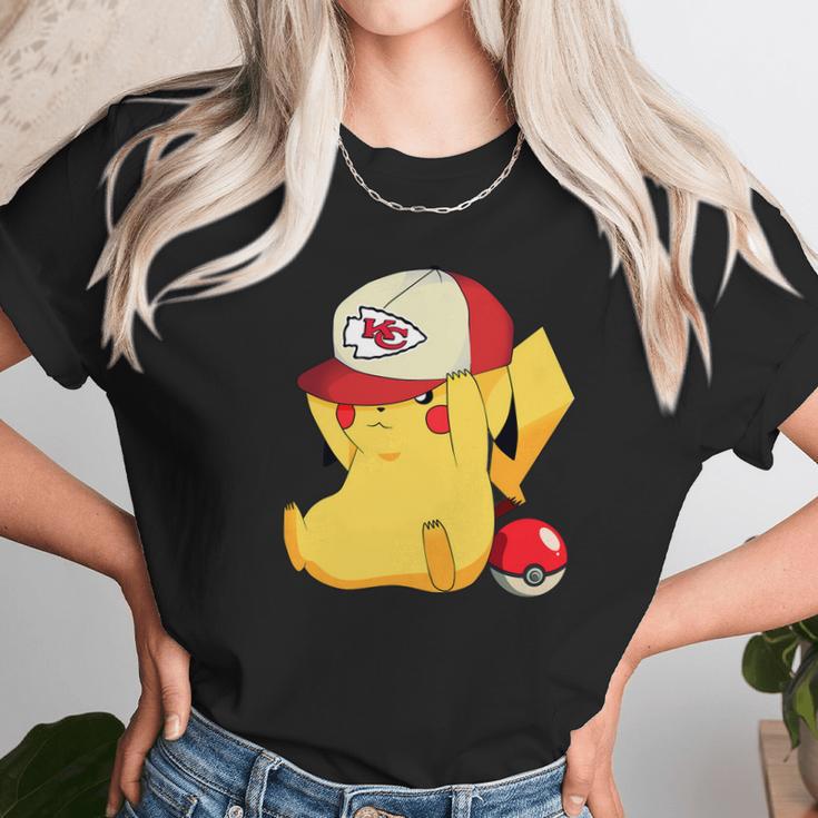 Kansas City Chiefs Pikachu Pokemon Shirt Unisex T-Shirt Gifts for Her