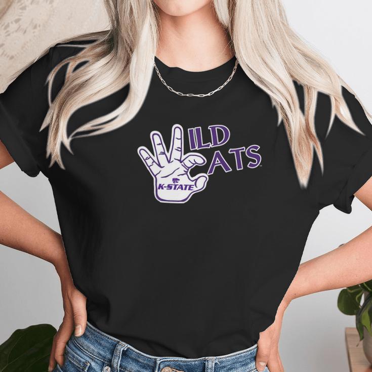 Kansas State Wildcats Foam Hand Apparel Unisex T-Shirt Gifts for Her