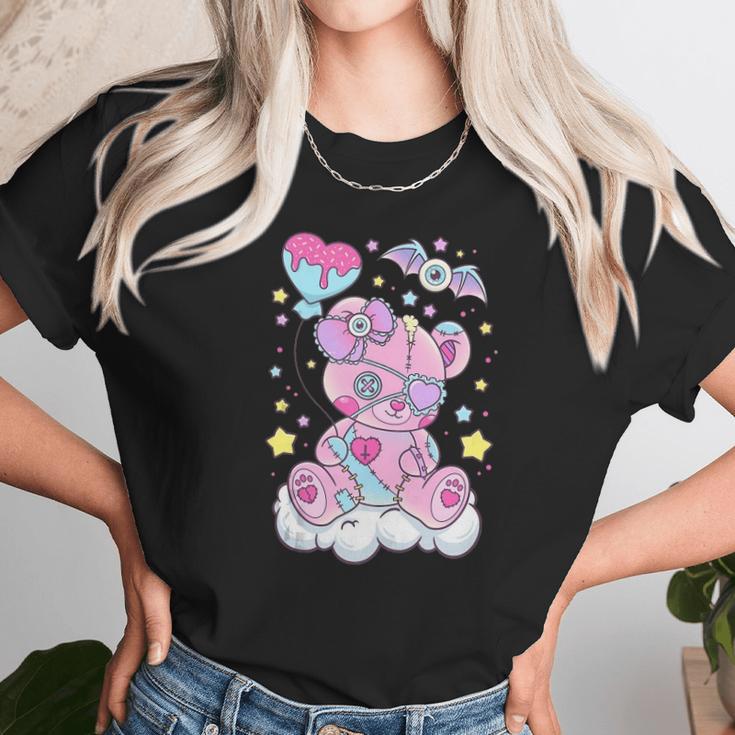 Kawaii Pastel Goth Cute Creepy Bear Unisex T-Shirt Gifts for Her