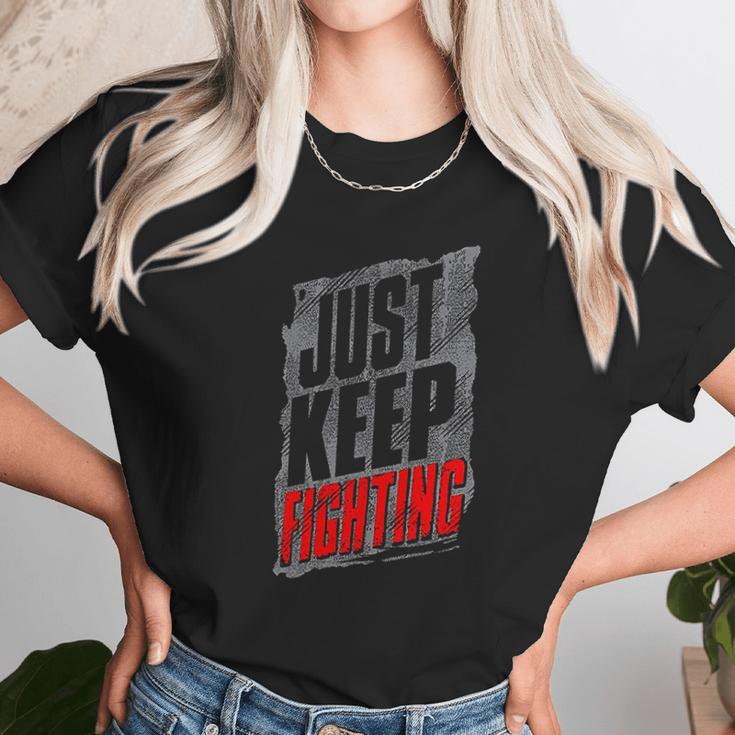 Kevin Owens Just Keep Fighting Authentic Unisex T-Shirt Gifts for Her