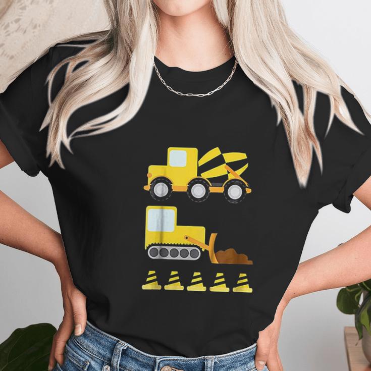 Kids Boys Construction Diggers And Trucks Unisex T-Shirt Gifts for Her