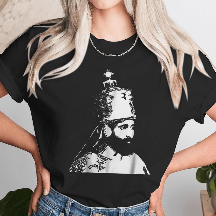 The King Stands Haile Selassie Crown Unisex T-Shirt Gifts for Her