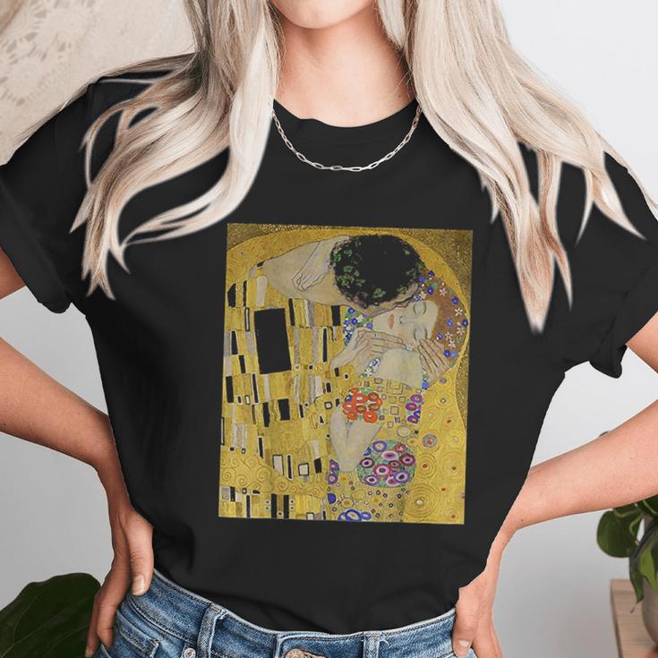 The Kiss Or Lovers By Gustav Klimt Unisex T-Shirt Gifts for Her