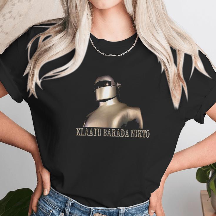 Klaatu Barada Nikto Robot Unisex T-Shirt Gifts for Her