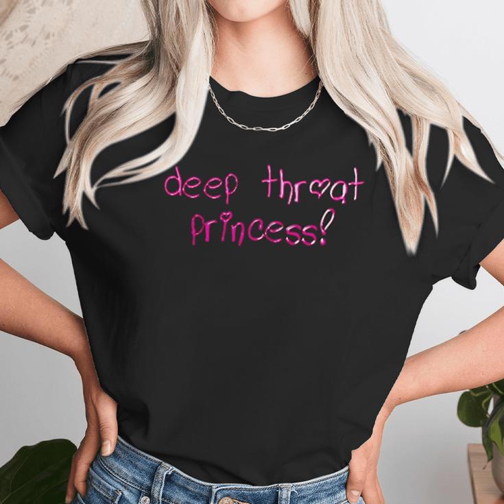 Knaughty Knickers Deep Throat Princess Oral Queen Unisex T-Shirt Gifts for Her