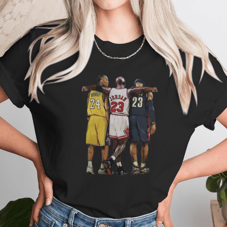 Kobe Bryant X Michael Jordan X Lebron James T-Shirt Unisex T-Shirt Gifts for Her