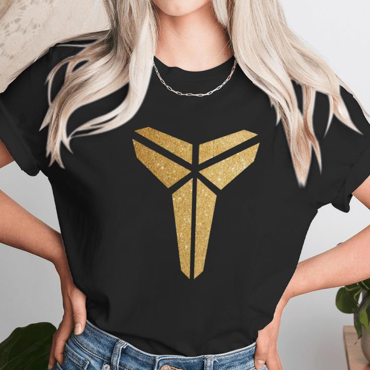 Kobe Logo Gold Glitter Unisex T-Shirt Gifts for Her