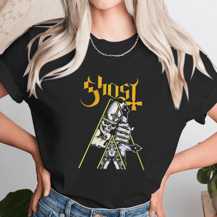 Kopink Ghost Skulls Bc Clockwork Ghost Unisex T-Shirt Gifts for Her