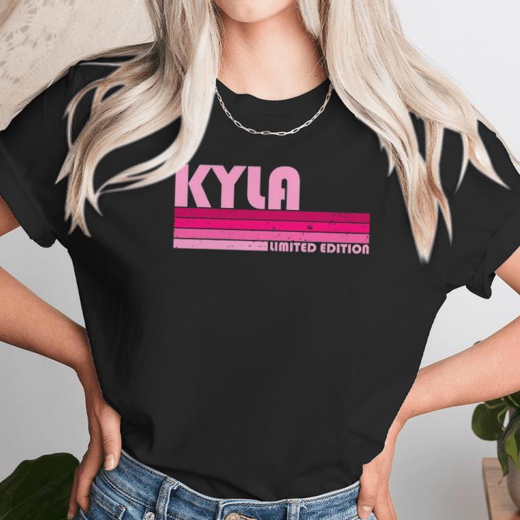 Kyla Name Personalized Retro Vintage 80S 90S Style Unisex T-Shirt Gifts for Her