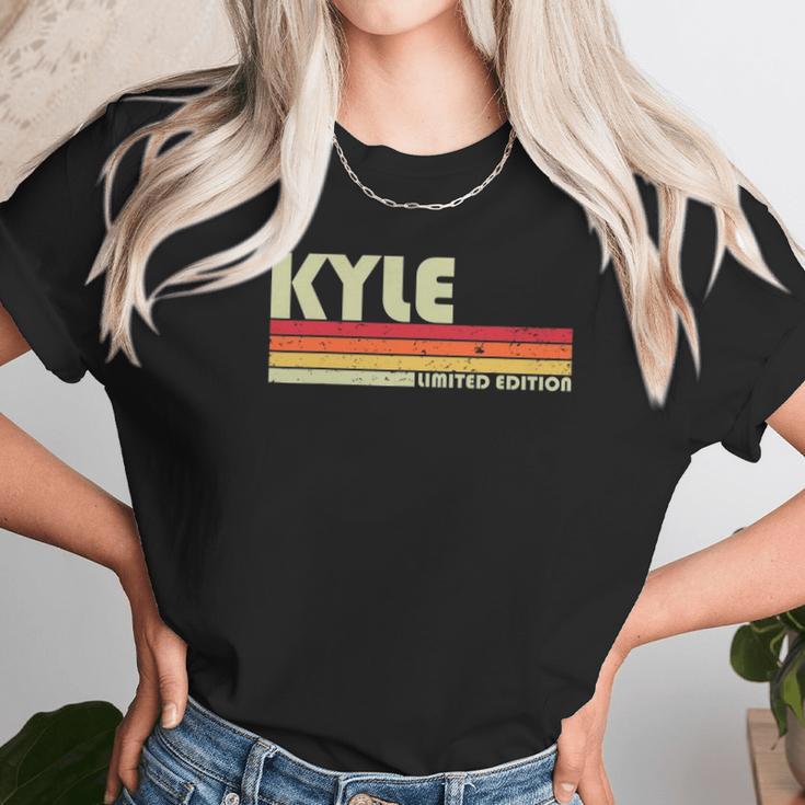 Kyle Name Personalized Retro Vintage 80S 90S Birthday Unisex T-Shirt Gifts for Her