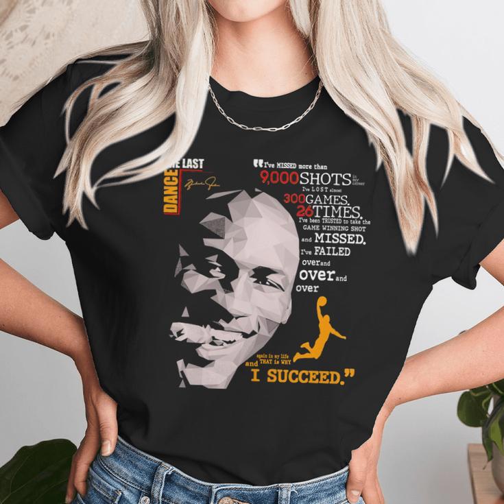 The Last Dance Michael Jordan Basketball I Succeed Signatures Unisex T-Shirt Gifts for Her