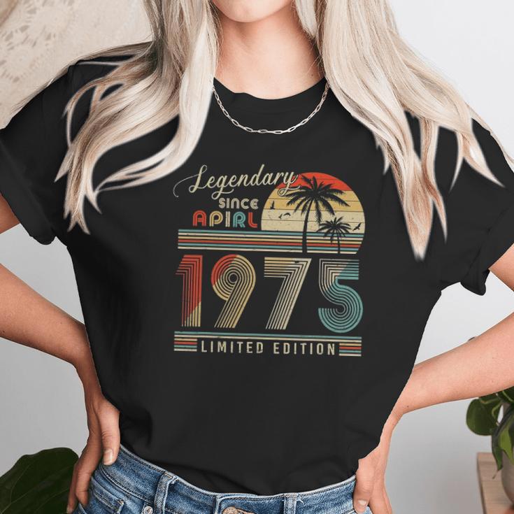 Legendary Since April 1975 Retro Vintage Limited Edition Unisex T-Shirt Gifts for Her