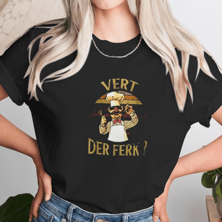 Lesliew Swedish Chef Vert Der Ferk Vintage Unisex T-Shirt Gifts for Her