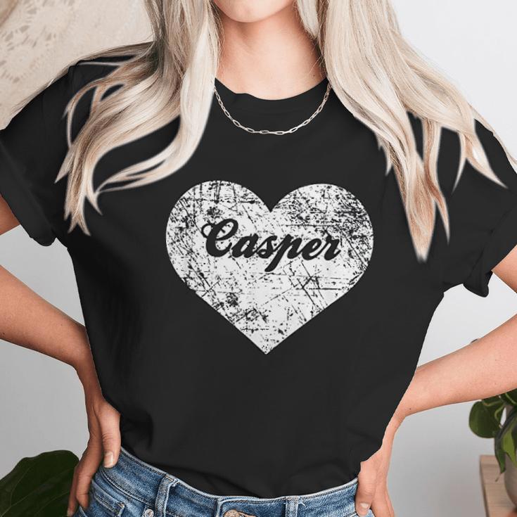 I Love Casper Funny Cute Wyoming Gift Souvenir Unisex T-Shirt Gifts for Her