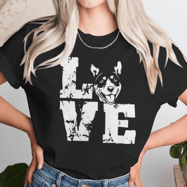 Love Dog Australian Kelpie Unisex T-Shirt Gifts for Her