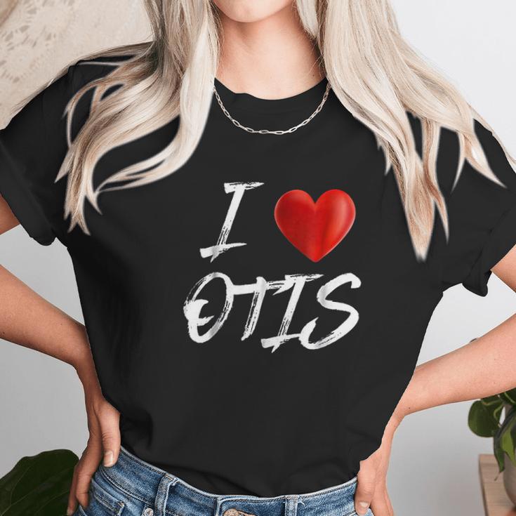 I Love Heart Otis Unisex T-Shirt Gifts for Her