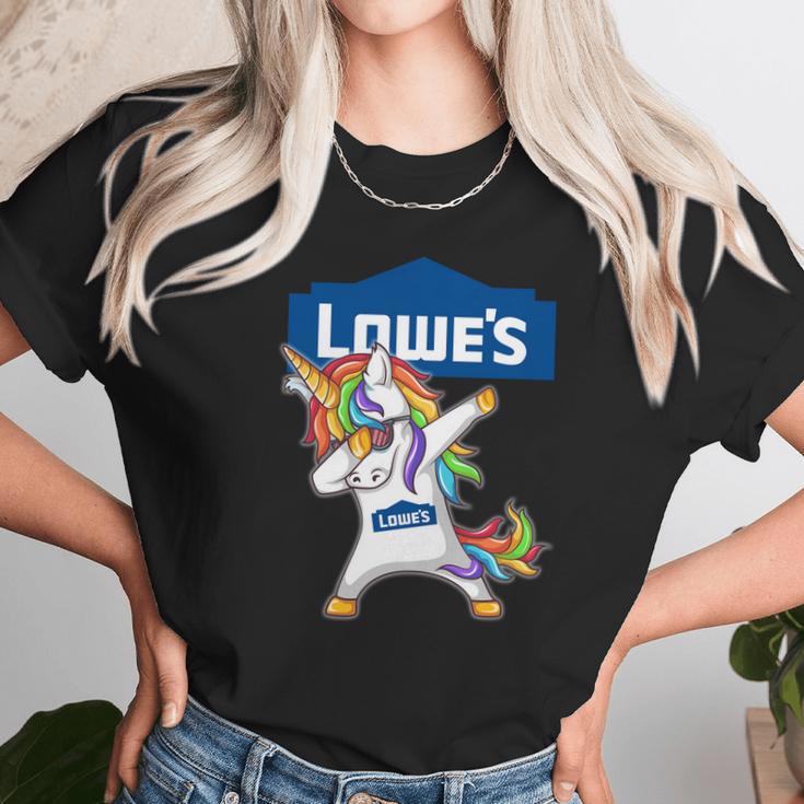 Lowes Unicorn Dabbing Unisex T-Shirt Gifts for Her