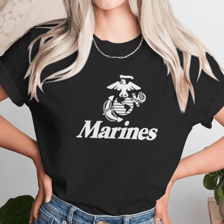 Lucky Ride Us Marines Usmc Marine Corps Unisex T-Shirt Gifts for Her