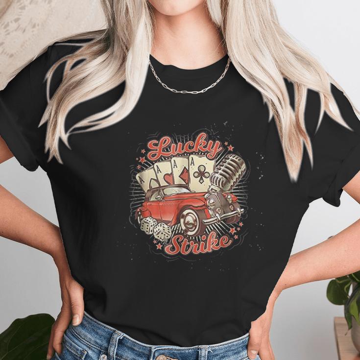 Lucky Strike Art Unisex T-Shirt Gifts for Her