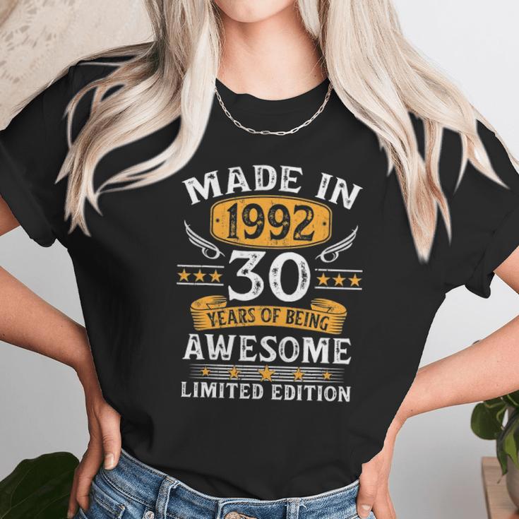 Made In 1992 30 Years Old Gifts 30Th Birthday Gift For Men Unisex T-Shirt Gifts for Her