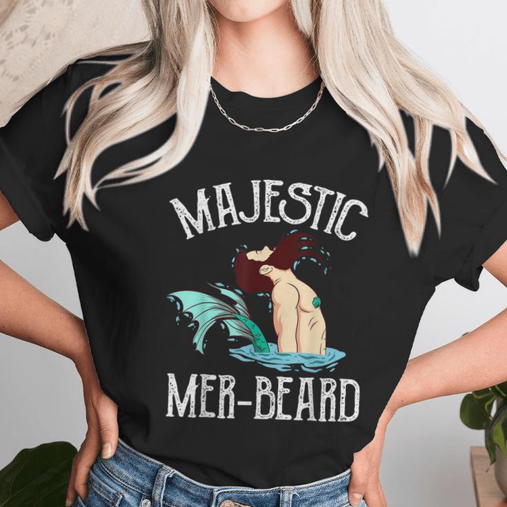 Majestic Merbeard Funny Merman Manly Merman Unisex T-Shirt Gifts for Her