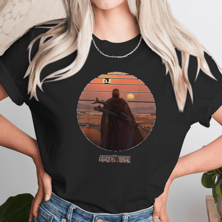 The Mandalorian Boba Fett On Tatooine Unisex T-Shirt Gifts for Her