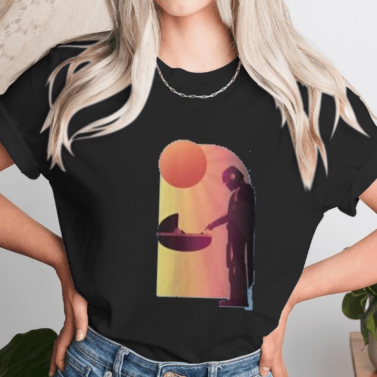 The Mandalorian The Child Discovery Silhouette Unisex T-Shirt Gifts for Her