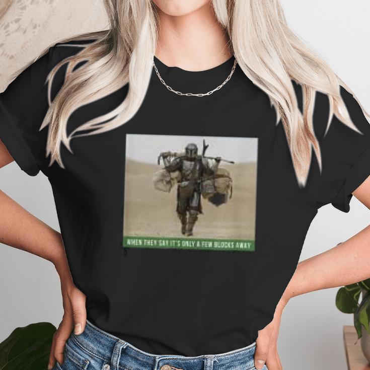 The Mandalorian And The Child Funny Meme Unisex T-Shirt Gifts for Her