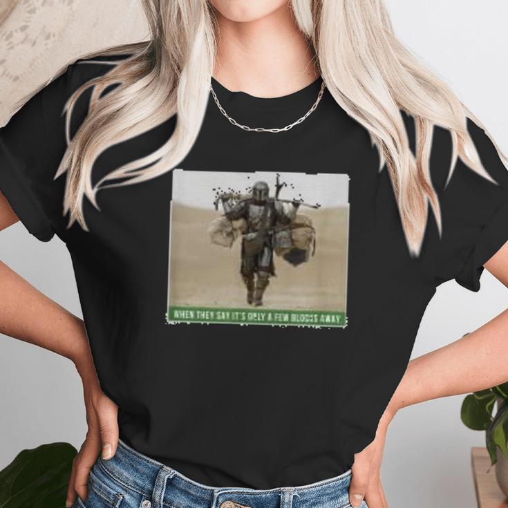 The Mandalorian And The Child Funny Meme Unisex T-Shirt Gifts for Her