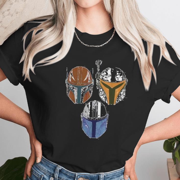 The Mandalorian Helmets Unisex T-Shirt Gifts for Her