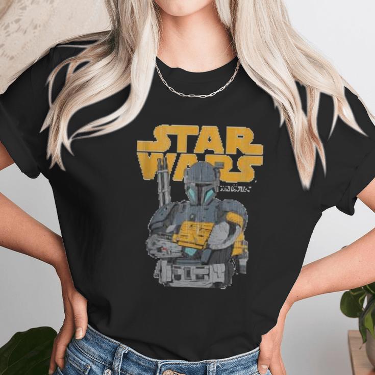 The Mandalorian Mando Battle Unisex T-Shirt Gifts for Her