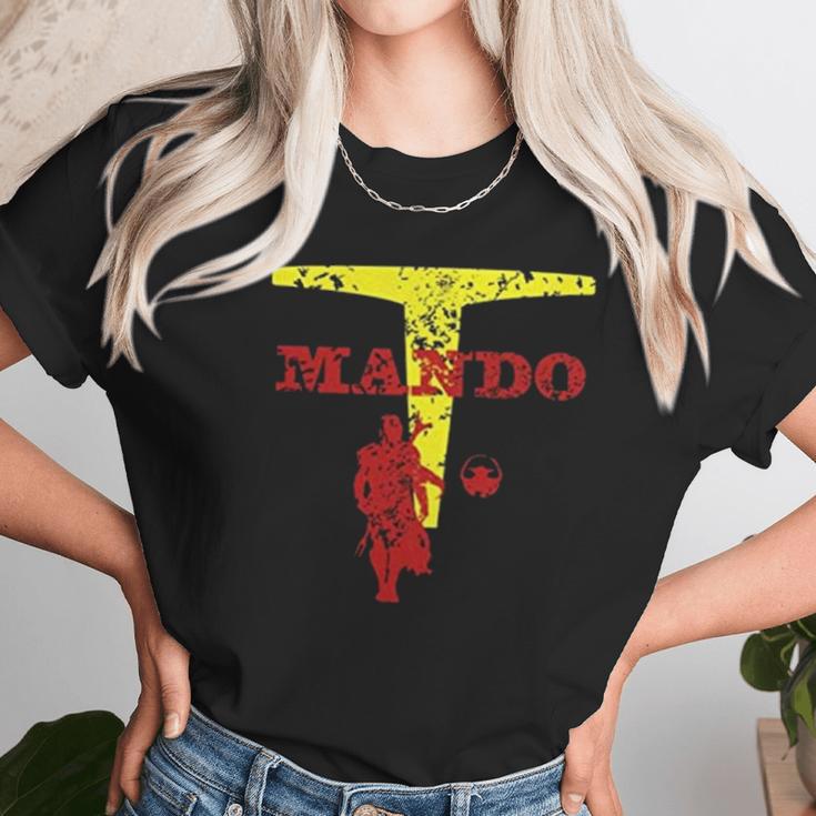 Mando The Mandalorian Unisex T-Shirt Gifts for Her